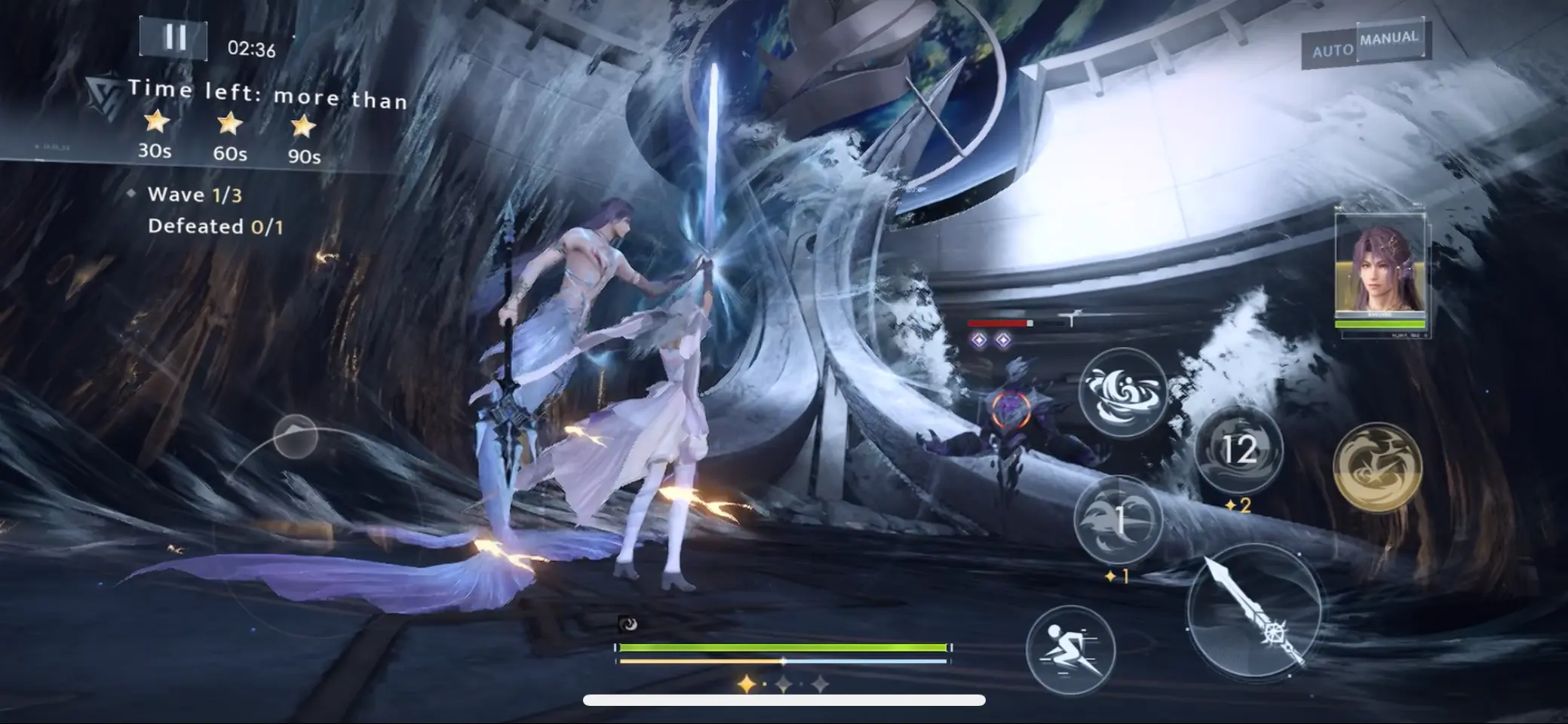 Rafayel's pre-attack battle animation