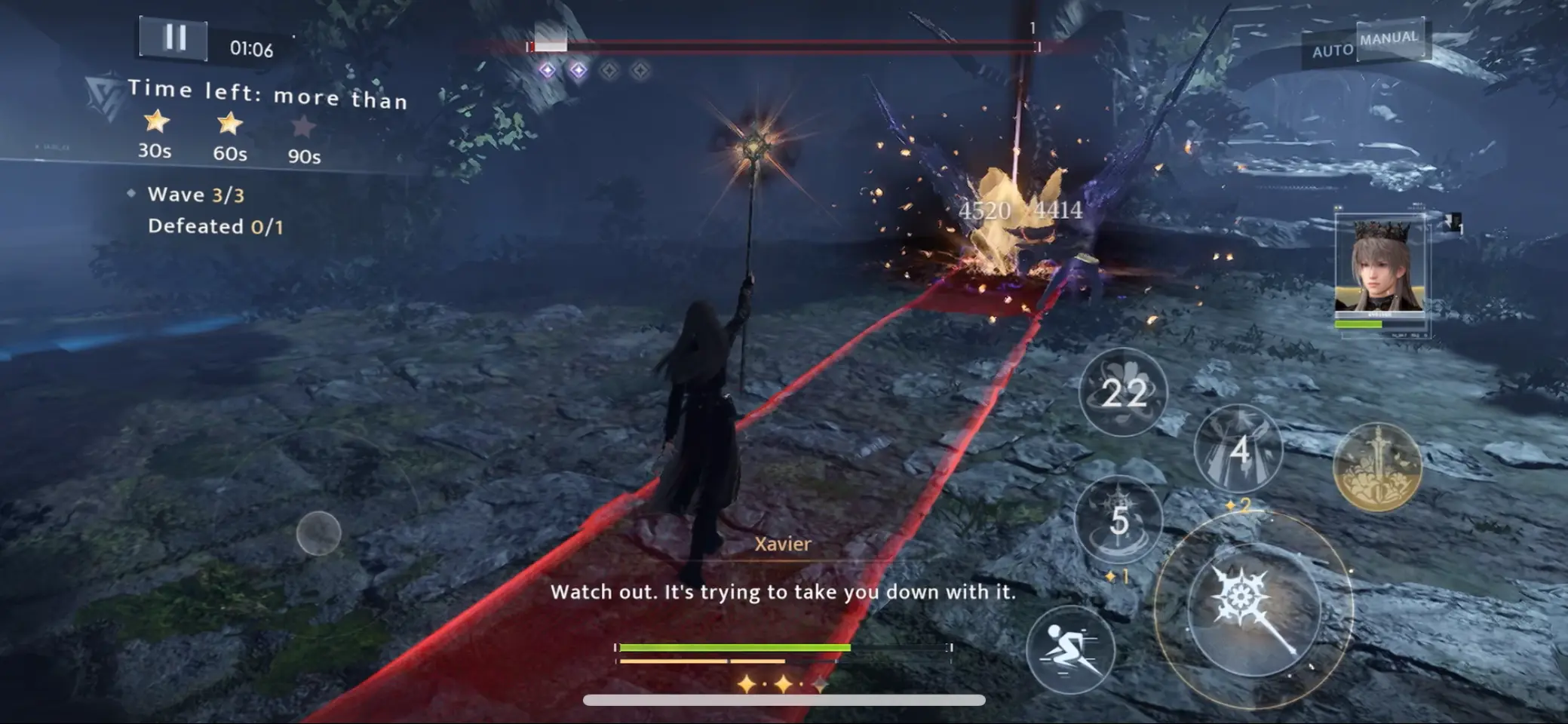 MC's solo battle animation